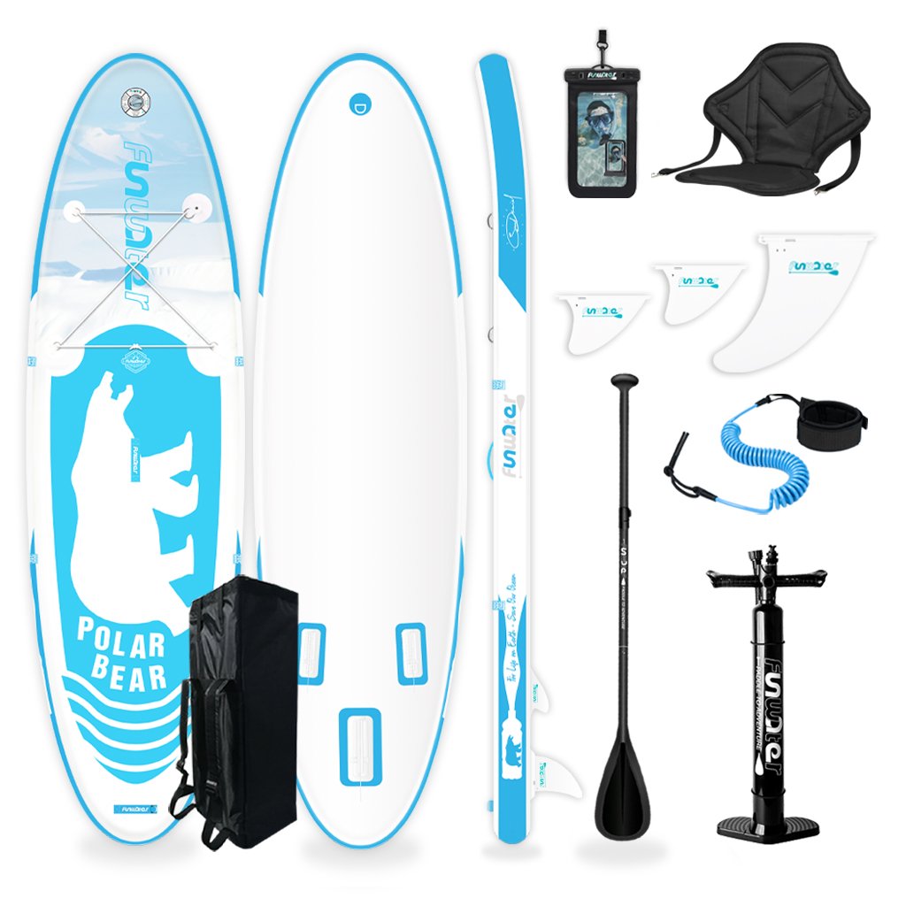 Funwater Polar Bear Inflatable Paddle Board SUP