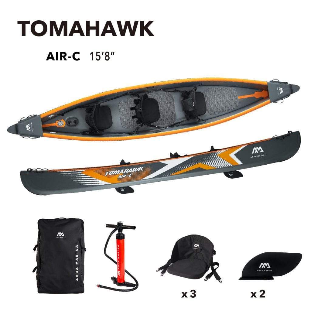 Aqua Marina Tomahawk AIR-C 3-Person Kayak (15'8")